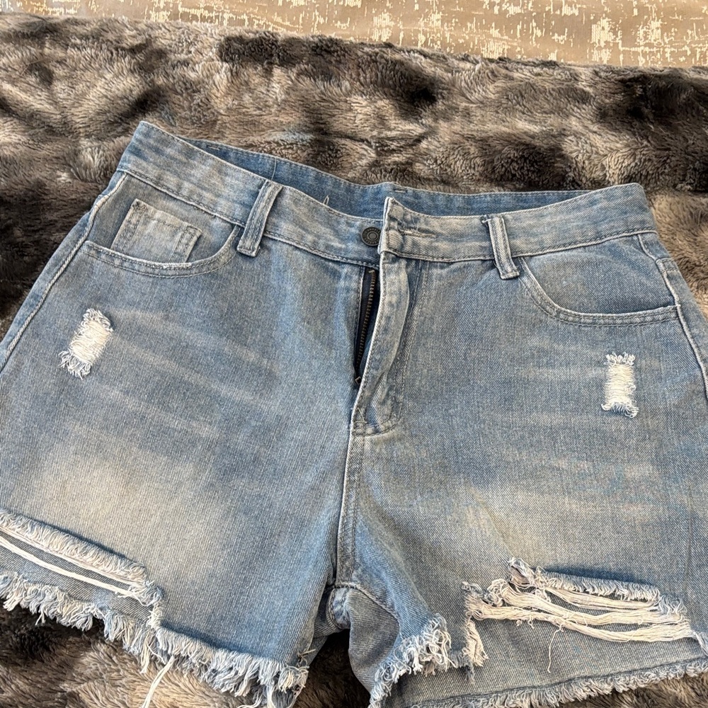 Denim Distressed Women's Shorts